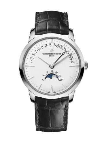 Vacheron Constantin Patrimony Moon Phase and Retrograde Date White Gold / Silver : Ref Number 4010U/000G-B330