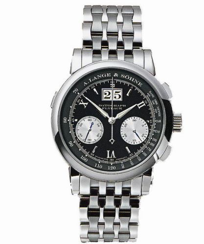 A. Lange & Sšhne Datograph Platinum / Black ? Bracelet : Ref Number 403.435
