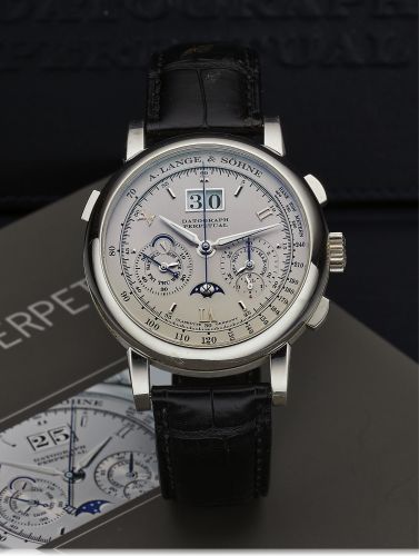 A. Lange & Sšhne Datograph Perpetual Platinum / Silver : Ref Number 410.025