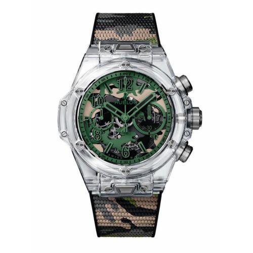 Hublot Big Bang Unico 45 Sapphire Camouflage Japan : Ref Number 411.JX.0190.RX.CAM19