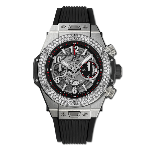Hublot Big Bang Unico 45 Titanium / Diamonds / Black : Ref Number 411.NX.1170.RX.1104