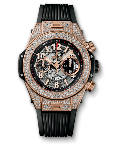 Hublot Big Bang Unico 45 King Gold / Pav̩ / Black : Ref Number 411.OX.1180.RX.1704