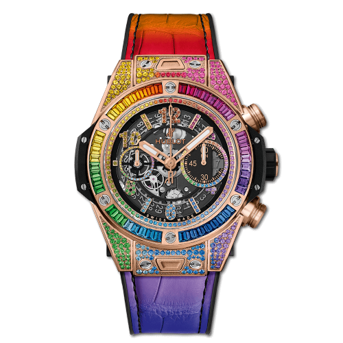 Hublot Big Bang Unico 45 King Gold / Rainbow : Ref Number 411.OX.9910.LR.0999