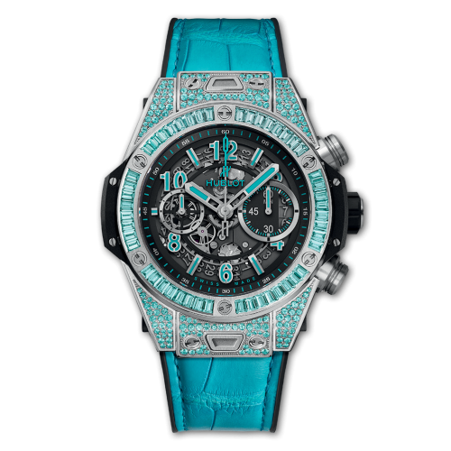 Hublot Big Bang Unico 45 White Gold / Paraiba : Ref Number 411.WX.1179.LR.0919