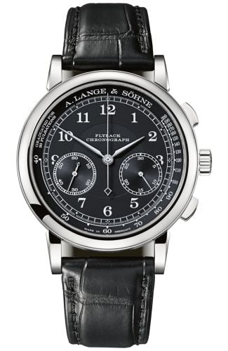 A. Lange & Sšhne A. Lange & Sšhne 1815 Chronograph White Gold / Black / Pulsometer : Ref Number 414.028 : Ref Number 414.028