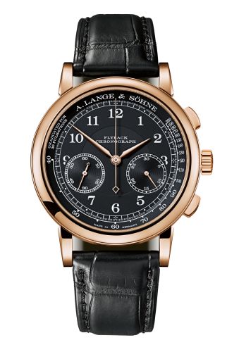 A. Lange & Sšhne A. Lange & Sšhne 1815 Chronograph Pink Gold / Black / Pulsometer : Ref Number 414.031 : Ref Number 414.031