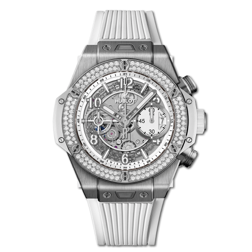Hublot Big Bang Unico 42 Titanium / Diamonds / White : Ref Number 441.NE.2010.RW.1104
