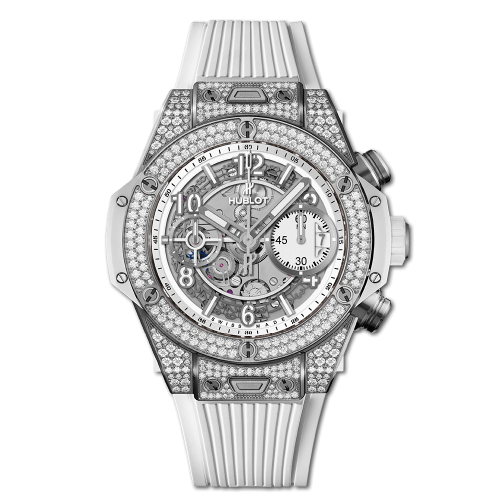 Hublot Big Bang Unico 42 Titanium / Pav̩ / White : Ref Number 441.NE.2010.RW.1704
