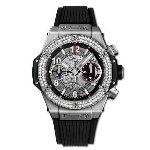 Hublot Big Bang Unico 42 Titanium / Diamonds / Black : Ref Number 441.NX.1170.RX.1104