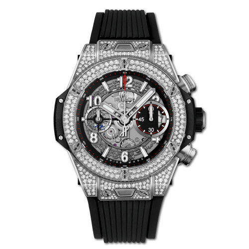 Hublot Big Bang Unico 42 Titanium / Pav̩ / Black : Ref Number 441.NX.1170.RX.1704