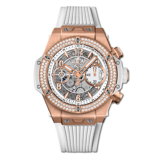 Hublot Big Bang Unico 42 King Gold / Diamonds / White : Ref Number 441.OE.2010.RW.1104