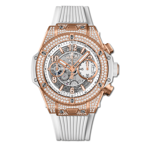 Hublot Big Bang Unico 42 King Gold / Pav̩ / White : Ref Number 441.OE.2010.RW.1704