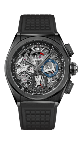 Zenith Defy El Primero 21 Black Ceramic / Skeleton / Rubber : Ref Number 49.9000.9004/78.R782
