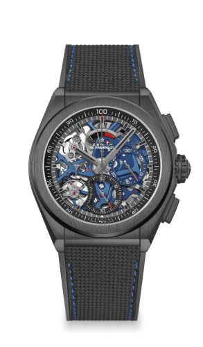 Zenith Defy El Primero 21 Black Ceramic / Skeleton / Cordura / Boutique Edition : Ref Number 49.9001.9004/78.R916