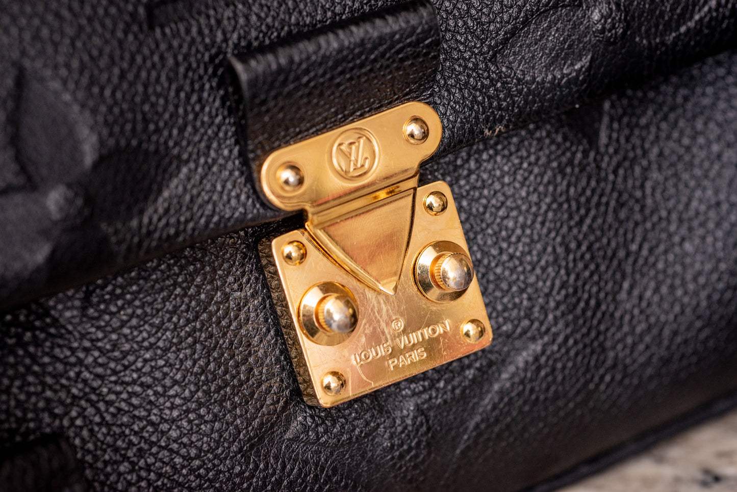 Louis Vuitton Madeleine MM Empreinte Top Handle Handbag Shoulder Strap Box LegitGrails Auth Papers