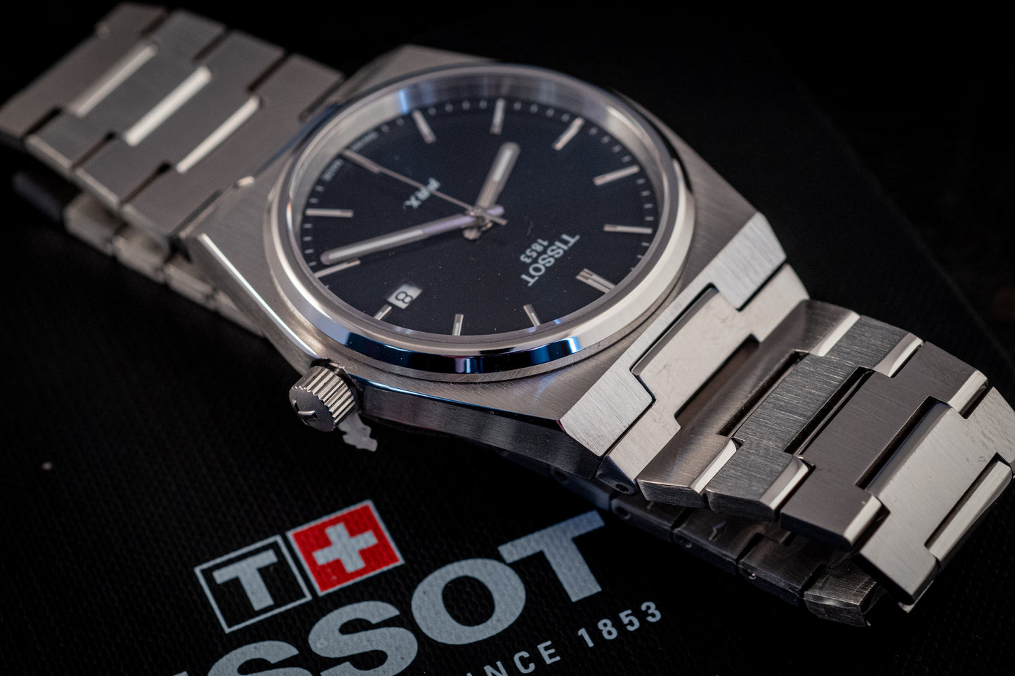 Tissot BRAND NEW PRX T-Classic Blue 40MM Box And Papers Ref T1374101104100