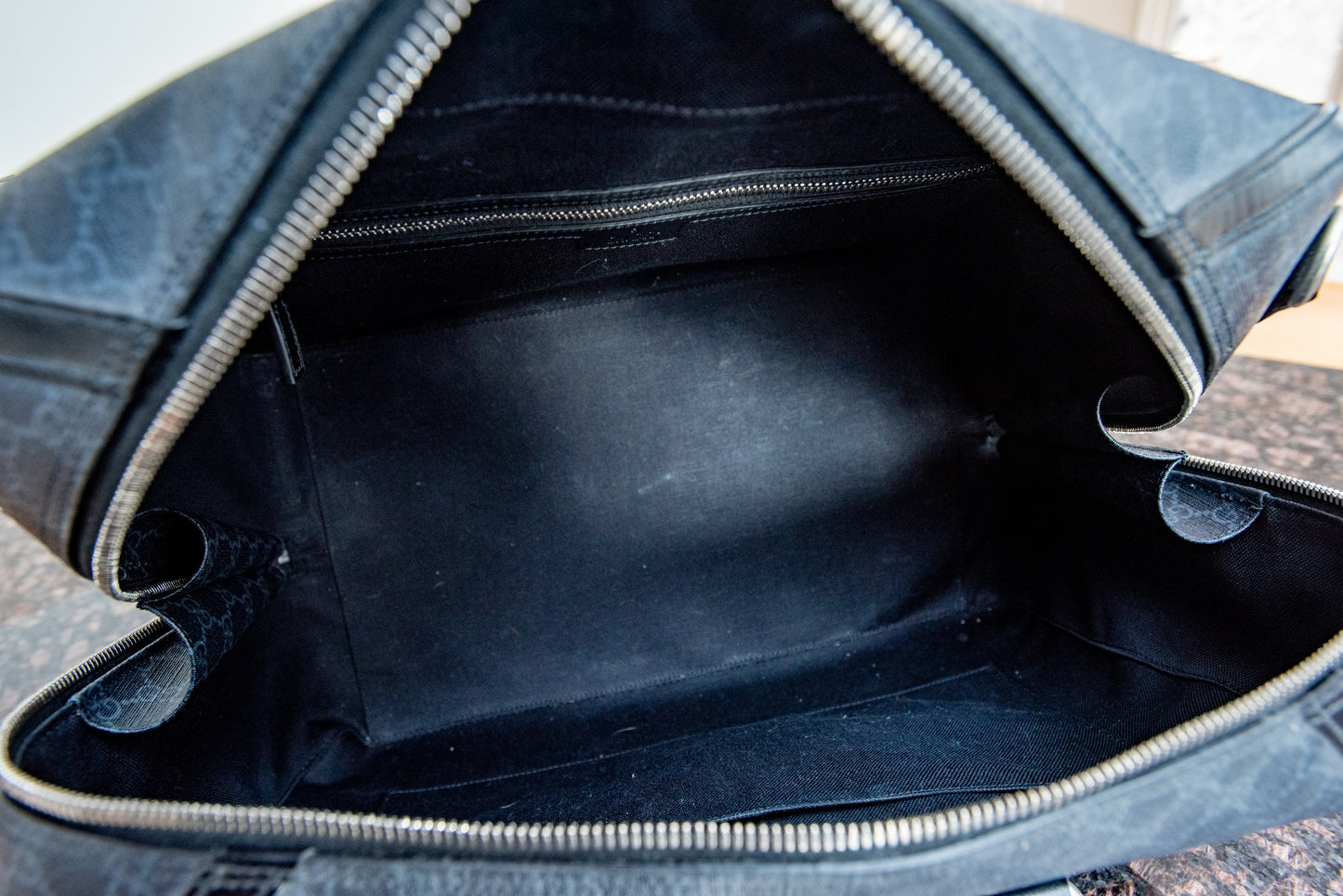 Gucci Black Medium Duffle Bag With Strap And Purchase Receipt Current MSRP Over $2500!