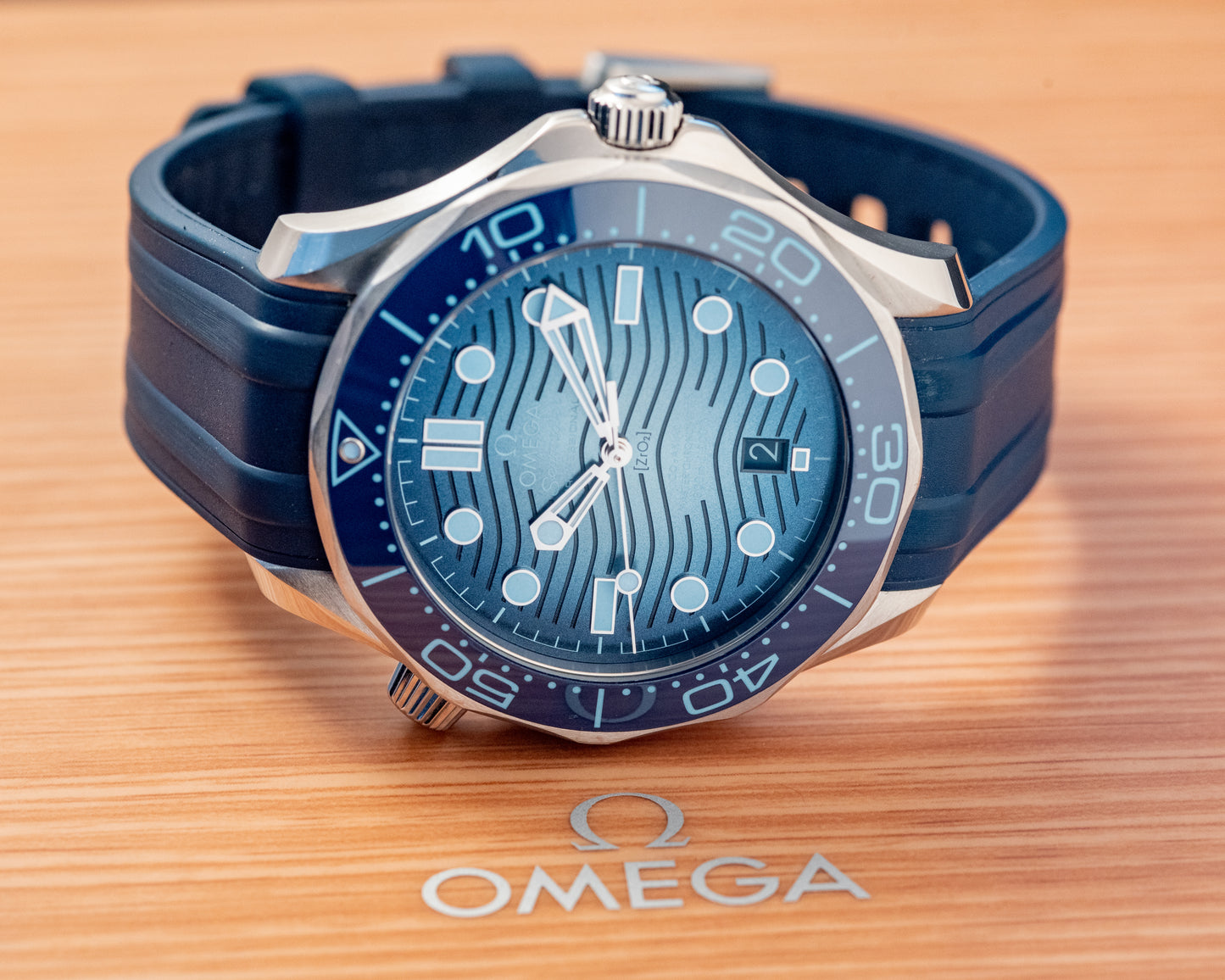 Omega Seamaster Diver 300M Summer Blue 2023 Box And Papers 210.32.42.20.03.002