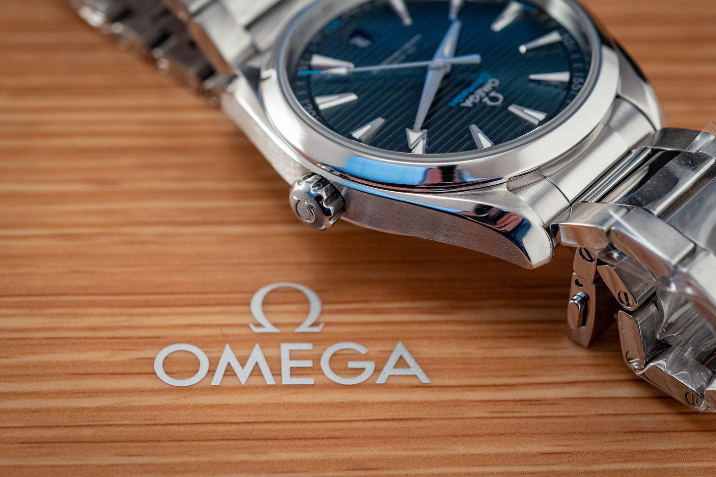 Omega 2024 Seamaster Aqua Terra Teak Blue Box And Papers Ref 220.10.41.21.03.001