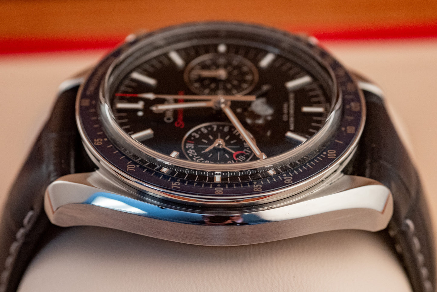 Omega Speedmaster Moonphase Blue Box And Papers 2022 304.33.44.52.03.001