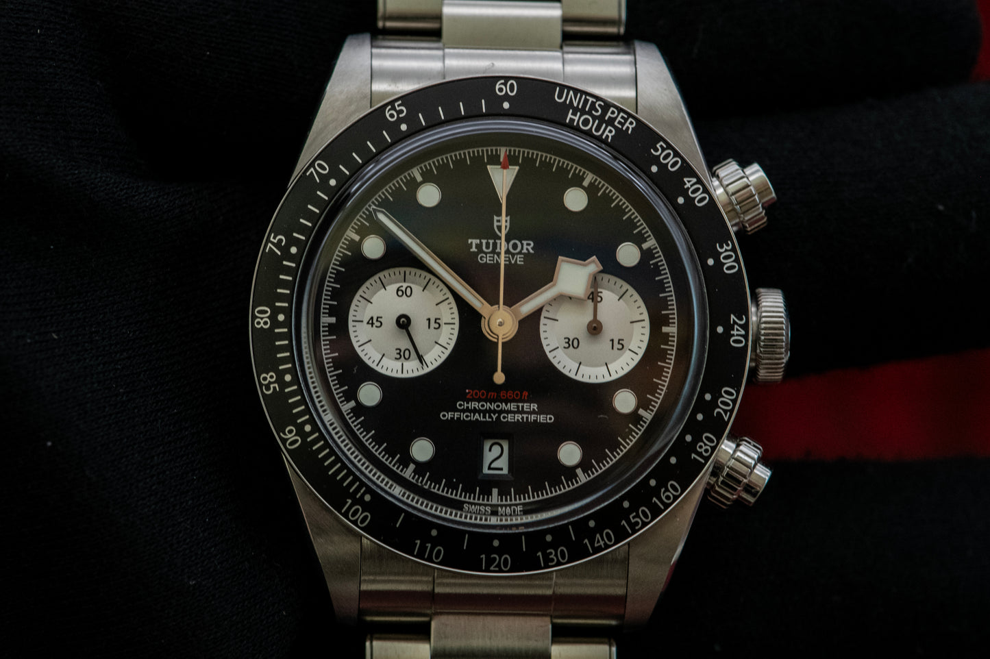 Tudor Black Bay Chrono Black 79360B Full Set Box And Papers