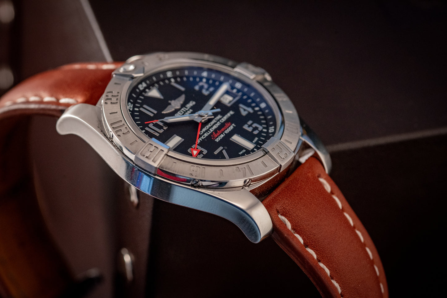 Breitling Avenger II GMT 43 Leather Strap Ref A3239011/BC34 Box And Papers
