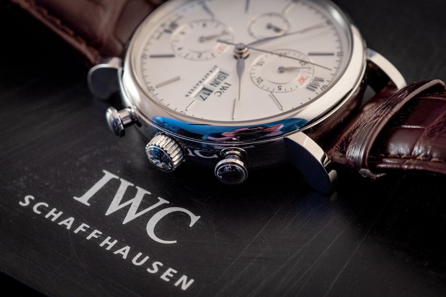 IWC Portofino Chronograph 2020 White Dial Box And Papers Ref IW391027