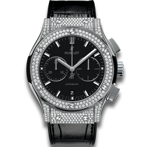 Hublot Classic Fusion 45 Chronograph Titanium / Pav̩ : Ref Number 521.NX.1171.LR.1704
