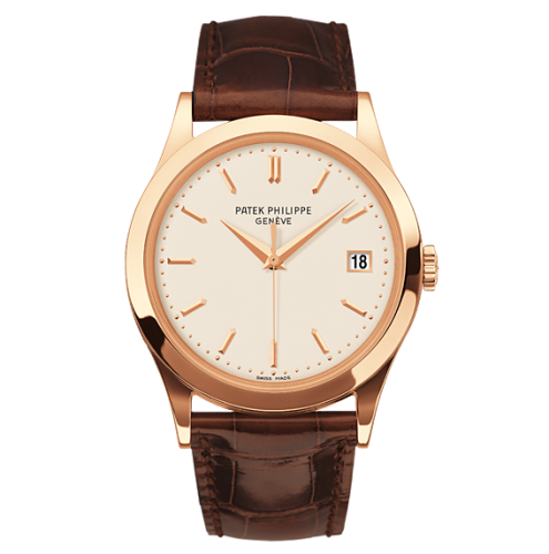 Patek Philippe Calatrava 5296 Rose Gold / Silver : Ref Number 5296R-010