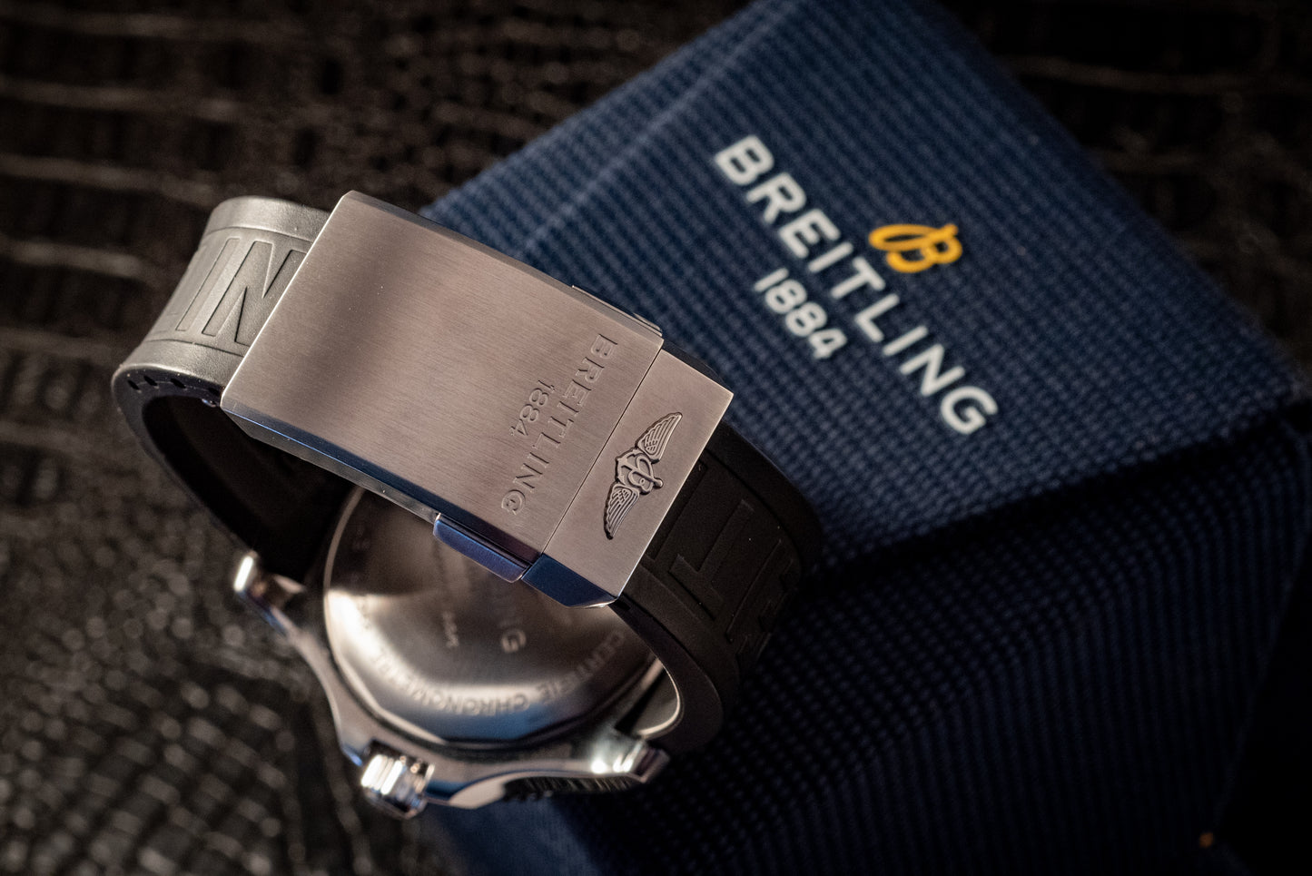 Breitling Superocean 42mm 2022 Service Paperwork Box And Papers Travel Pouch Ref A17366021B1S2