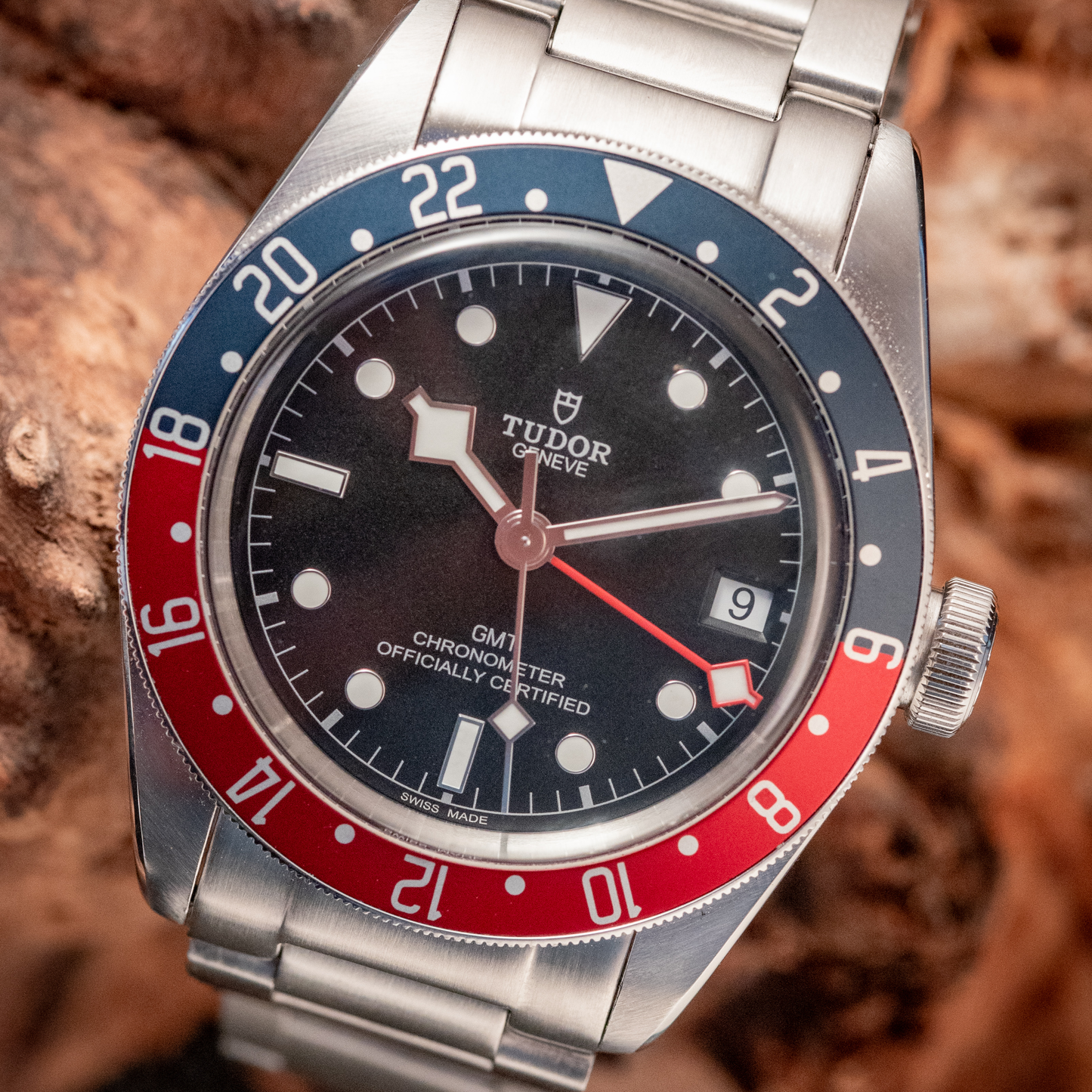 Tudor Black Bay GMT Pepsi 3 Straps Box And Papers Ref 79830RB