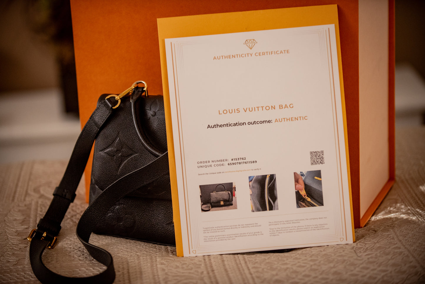 Louis Vuitton Madeleine MM Empreinte Top Handle Handbag Shoulder Strap Box LegitGrails Auth Papers