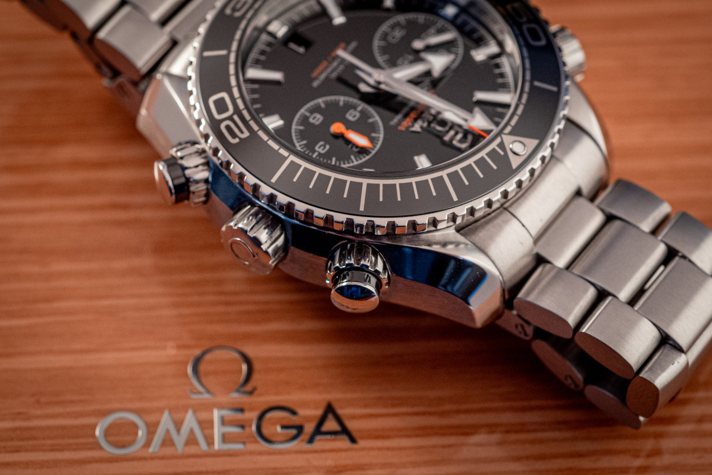 Omega Seamaster Planet Ocean Chronograph Ref 215.30.46.51.01.001 Box And Papers