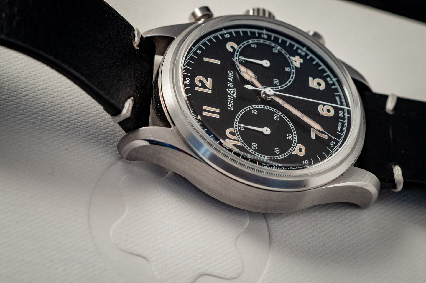 Montblanc 1858 AUTOMATIC CHRONOGRAPH 2023 Box And Papers Extra Strap Ref MB117835