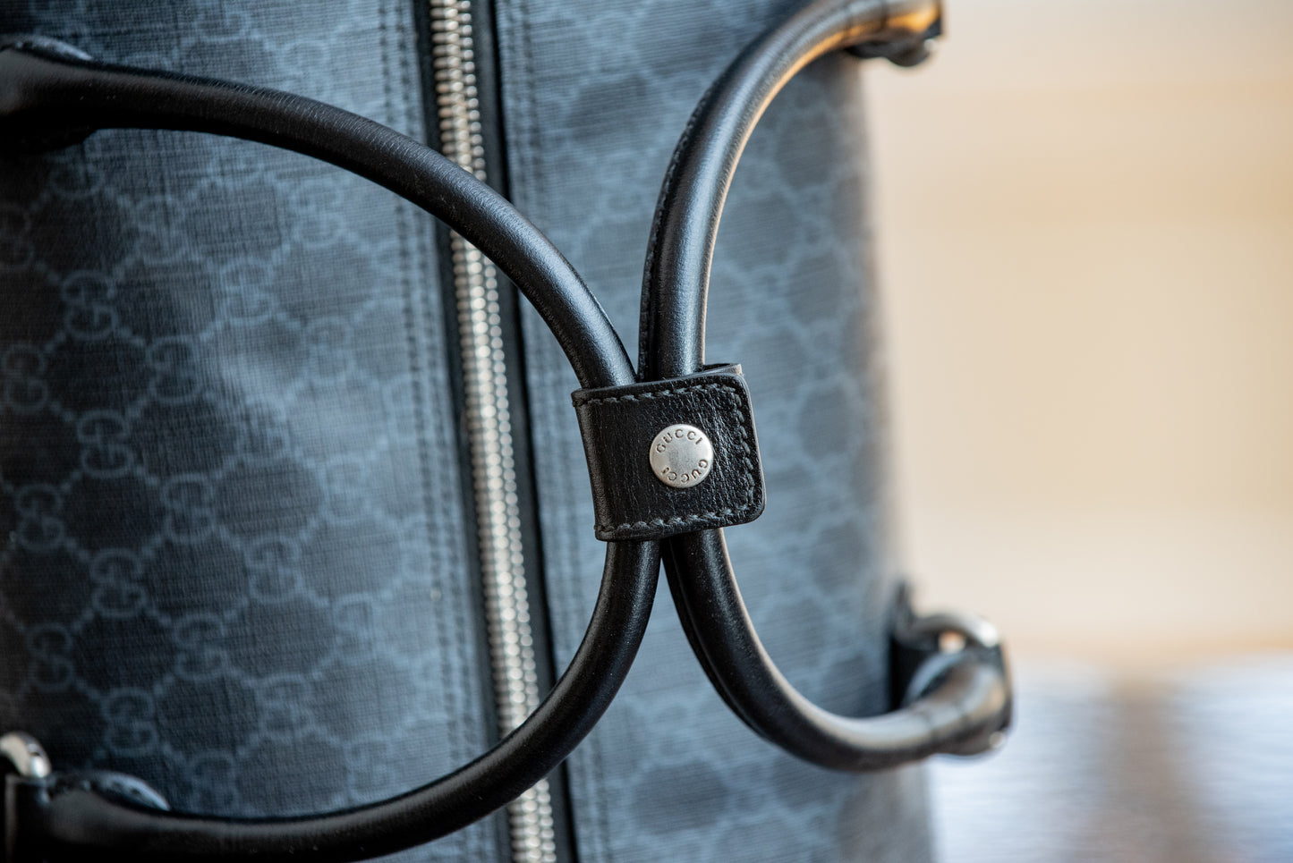 Gucci Black Medium Duffle Bag With Strap And Purchase Receipt Current MSRP Over $2500!