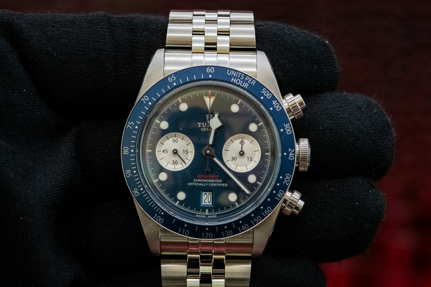 Tudor Black Bay Chrono Blue 79360B Full Set Box And Papers