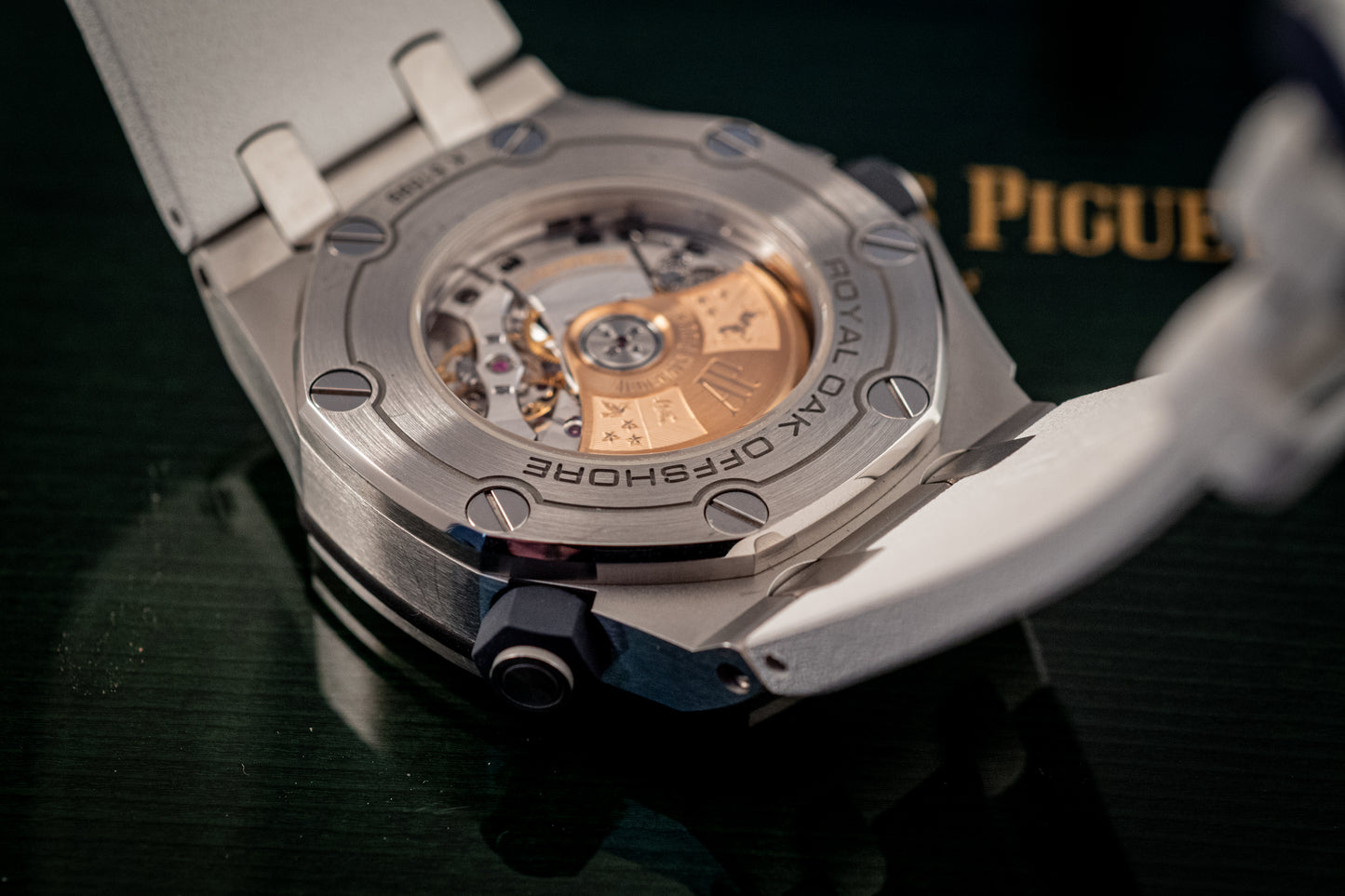 Audemars Piguet Royal Oak Offshore Diver White Dial Additional Blue Strap Box And Papers Ref 15710ST.OO.A010CA.01