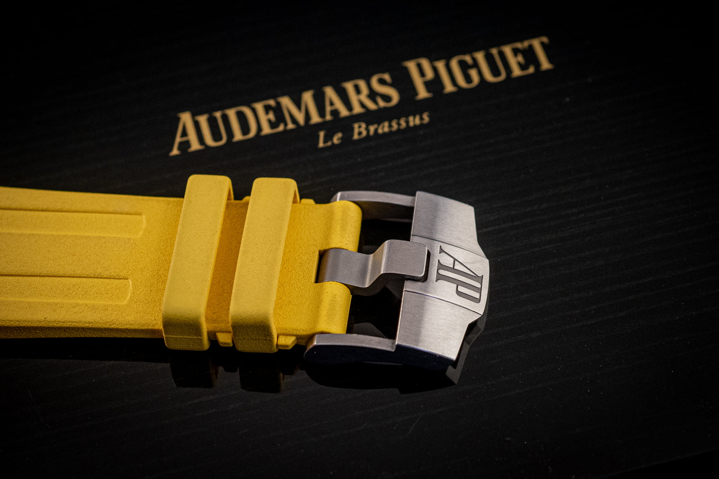 Audemars Piguet Royal Oak Offshore Funky Colors Yellow On Yellow Strap Box And Papers 15710ST.OO.A051CA.01