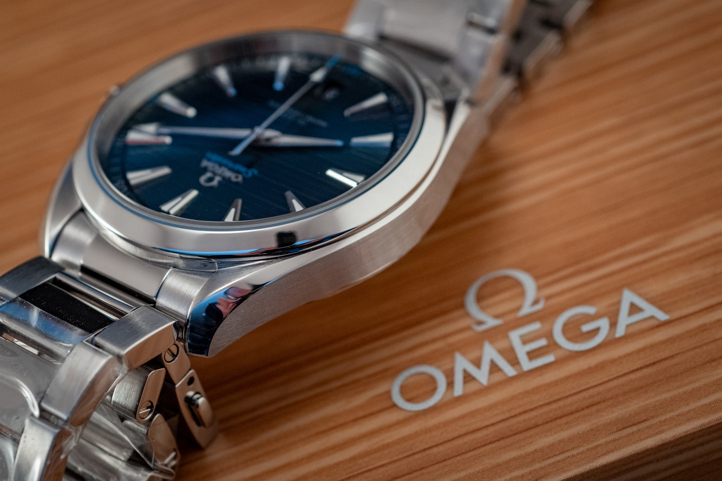 Omega 2024 Seamaster Aqua Terra Teak Blue Box And Papers Ref 220.10.41.21.03.001