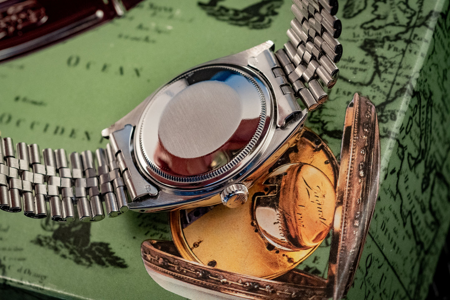 Rolex Datejust Stainless Steel Silver Stick Dial Jubilee Band Ref 1603