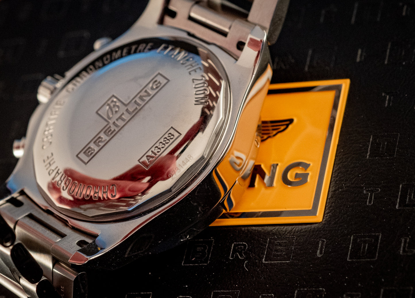 Breitling Colt Automatic Chronograph Box And Papers Extra Strap Ref A13388