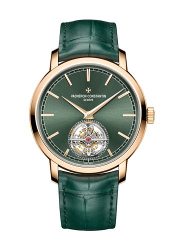 Vacheron Constantin Traditionnelle Tourbillon Pink Gold / Green : Ref Number 6000T/000R-B972