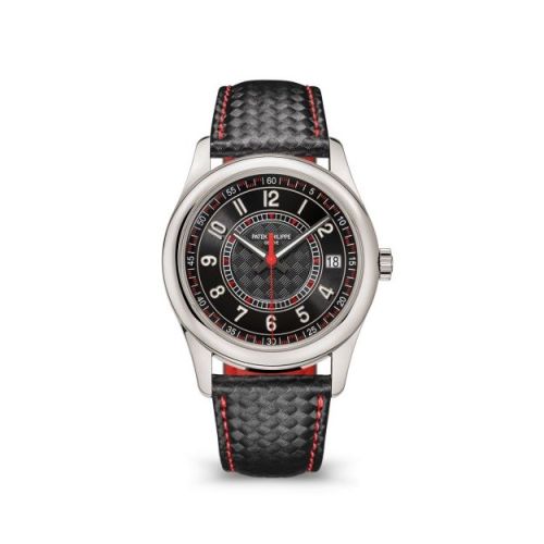 Patek Philippe Calatrava White Gold / Black - Red : Ref Number 6007G-010