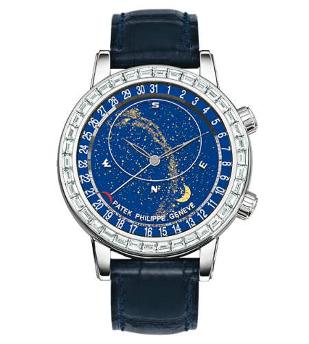 Patek Philippe Celestial 6104 White Gold / Blue : Ref Number 6104G-001