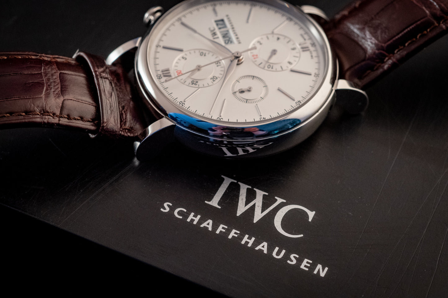 IWC Portofino Chronograph 2020 White Dial Box And Papers Ref IW391027