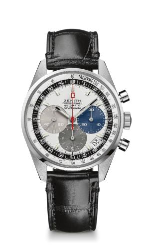 Zenith El Primero A386 Revival 50th Anniversary El Primero White Gold : Ref Number 65.A386.400/69.C815
