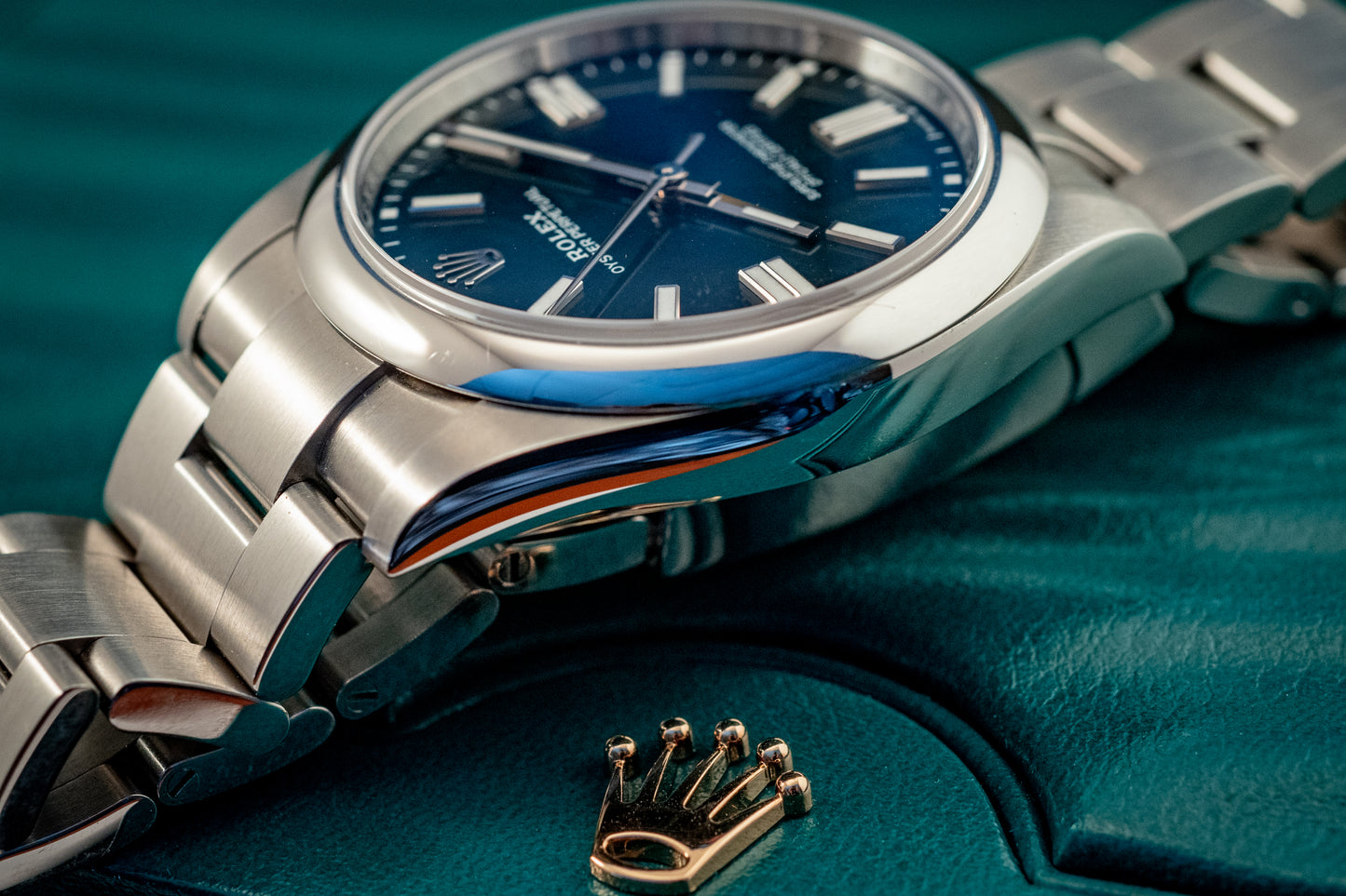 Rolex Oyster Perpetual 41 Blue Dial Steel Mens Automatic Watch 2023 Ref 124300 Box And Papers Purchase Receipt