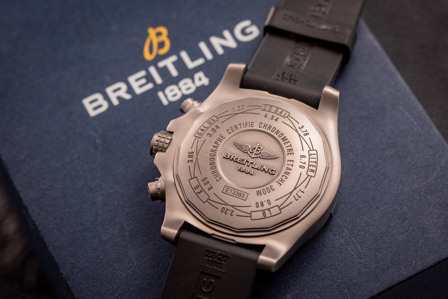 Breitling Avenger Bandit Titanium Ref Number E1338310/M534 Box And Papers 2 Additional Straps