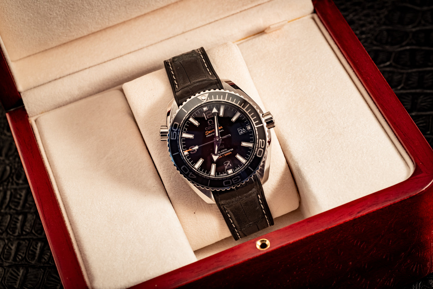 Omega Seamaster Planet Ocean Ref 215.33.40.20.01.001 Box And Papers