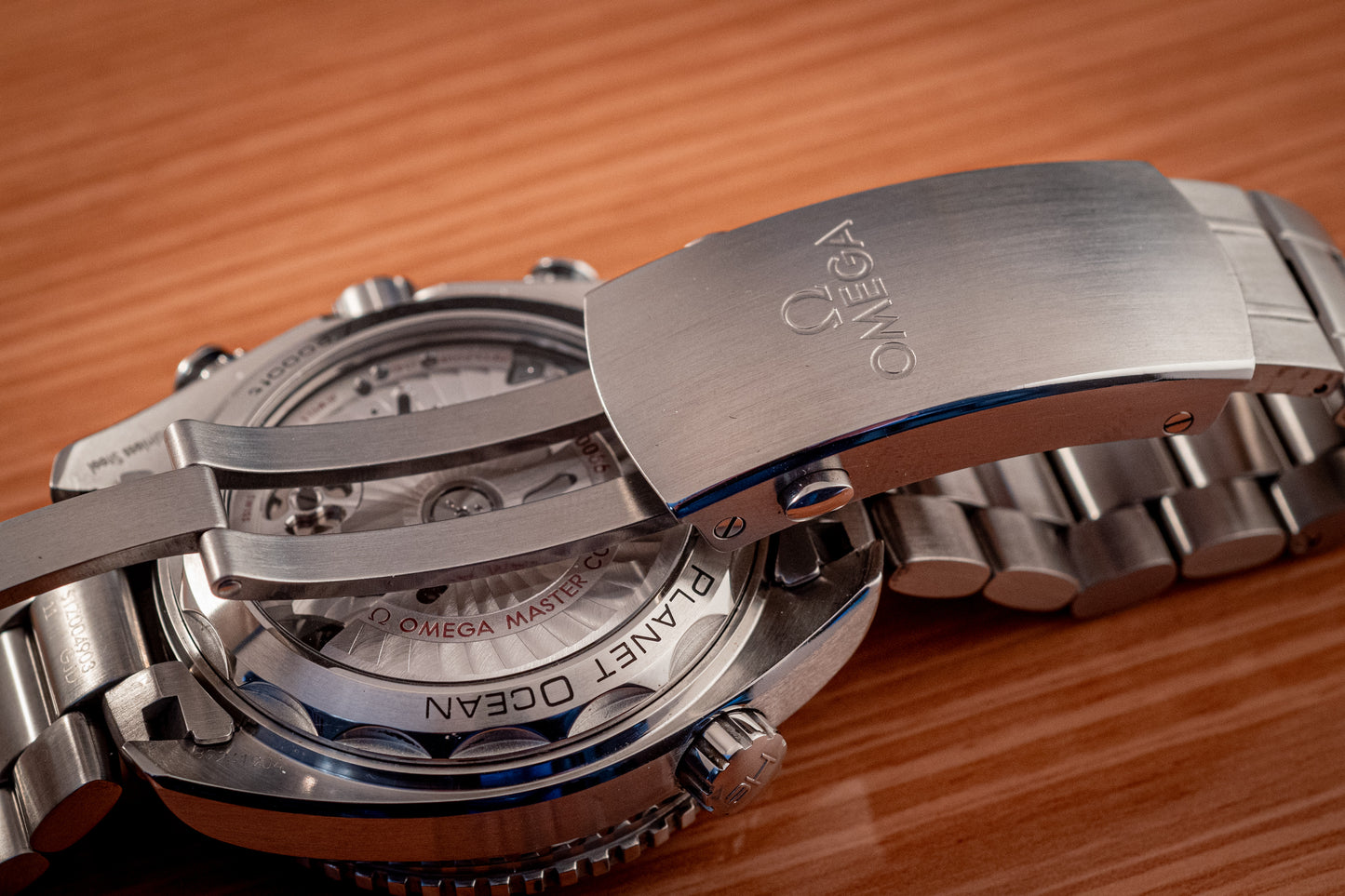 Omega Seamaster Planet Ocean Chronograph Ref 215.30.46.51.01.001 Box And Papers